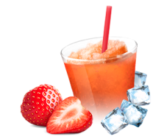 Suroviny na ľadovú drť a frappé - jahoda