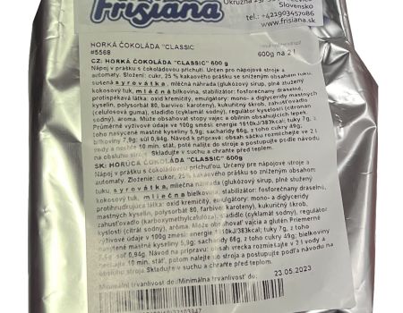 Prášok na výrobu horúcej čokolády